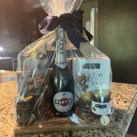 Martini Sparkling Wine Gift Basket-Value $100 item