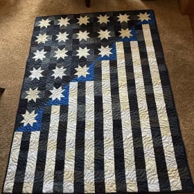 Thin Blue Line Quilt item
