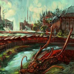 Photo of Rain and Dragon Statues
