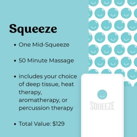 Squeeze- 50 Minute Massage Gift Card item