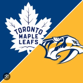 Leafs vs Predators Oct 14th Pair of GOLDS Behind Away Bench item