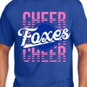 JV Blue Foxes Cheer T-Shirt - S item