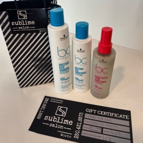 Products and gift certificate from Misty Couttie Salon item