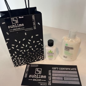 Products and gift certificate from Christie Ballendine item