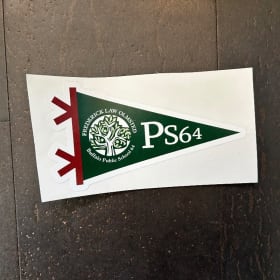 6.5 inch Vinyl Pennant Sticker item