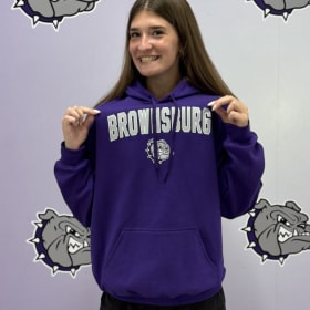 Purple “Brownsburg” Bulldog Hoodie item