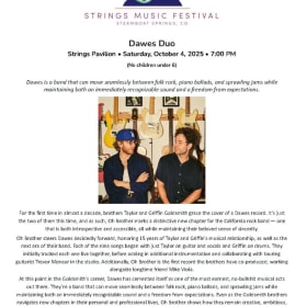 Concert at Strings - Dawes Duo item