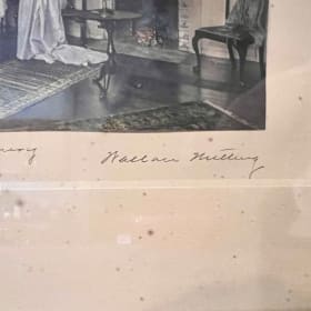 "Feminine Finery" framed print signed by Wallace Nutting item