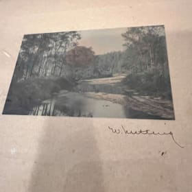 Untitled water landscape print signed by Wallace Nutting item