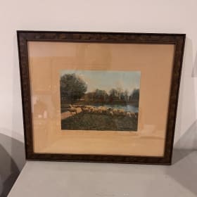 "A Warm Spring Day" print signed by Wallace Nutting item