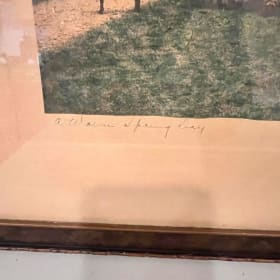 "A Warm Spring Day" print signed by Wallace Nutting item