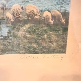 "A Warm Spring Day" print signed by Wallace Nutting item