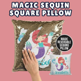 Magic Sequin 15.75" Square Pillow item