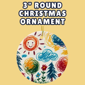 3" Round Christmas Ornament item