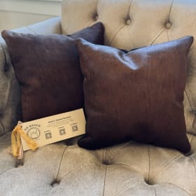 Set of 2 Cowhide Pillows from AH Ranch Designs item