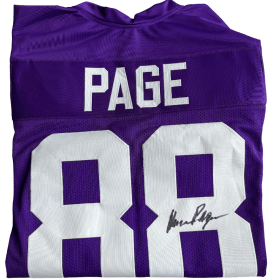 56. Vikings Signed Page Jersey item