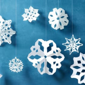 Snowflake making, movie and hot cocoa w/ Ms. Malkin item