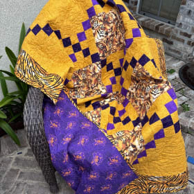 Purple & Gold Quilt item