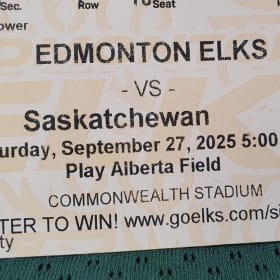 Edmonton Elks: Authentic Jersey + 4 Tickets item