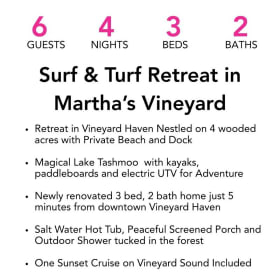 Martha's Vineyard Surf and Turf Retreat item