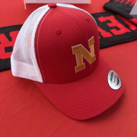 Red and white TRUCKER HAT item