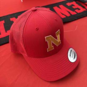 RED TRUCKER HAT item