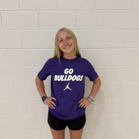 Purple Short Sleeve “Go Bulldogs” Jumpman item