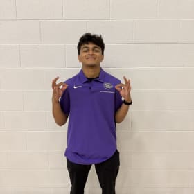 Purple Nike Bulldog Dri-Fit Polo item