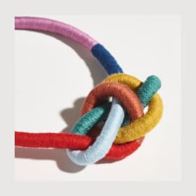 Water Bowline Rainbow Necklace & Earrings Set by SASHA item