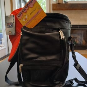 PGA Golf cart caddy, Hat & gift certificate-Value $85 item