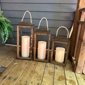 Lanterns with Candles-Value $250 item