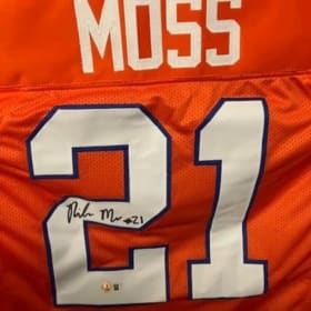 Denver Broncos CB Riley Moss Signed Jersey (orange) item