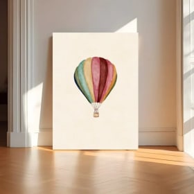 Original Hot Air Balloon Painting - 16x20 item