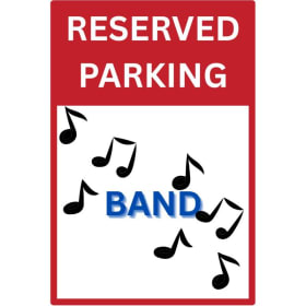 Reserved Parking for 2025-2026 Band Concerts (5th Grade) item
