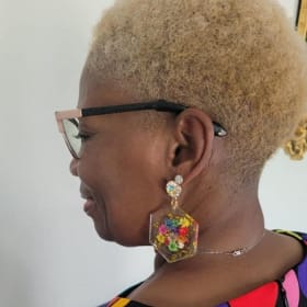 Floral Resin Earrings item