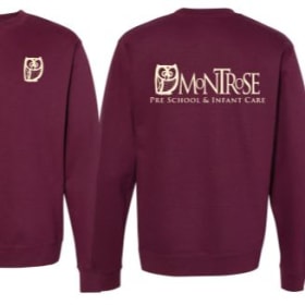 Adult Fleece Crewneck - maroon item