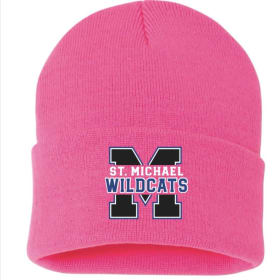 Neon Pink Knit Hat one size fits all item