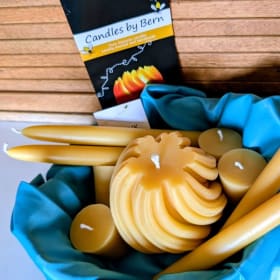 Pure Beeswax Candle Basket (2) item