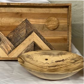 Two Wooden Items item