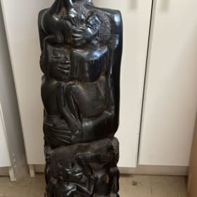 Hand-Carved African Tribal Sculpture item