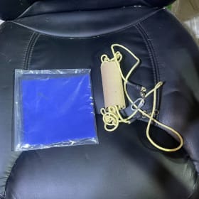 kevlar Shock cord and 12x12 parachute protector item