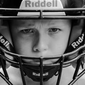 Football Player Helmet Headshot item