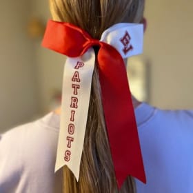 Red and White Patriots Long Tail Bow item