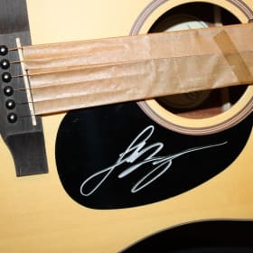 Luke Bryan Autographed Guitar + $100 Bojangles Gift Card item