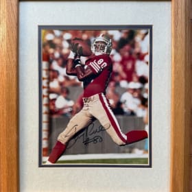 Jerry Rice Signed & Framed Photo item