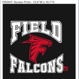 Black Field Falcon Hoodie item