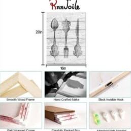 BRAND NEW! RnnJoile Rustic Dining Room Wall Decor Spoon Fork item