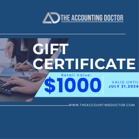 Accounting Gift Certificate worth $1,000 item