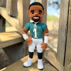 Jalen Hurts Crocheted Doll item
