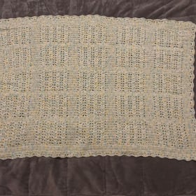 Green/Yellow Variegated Baby Afghan item